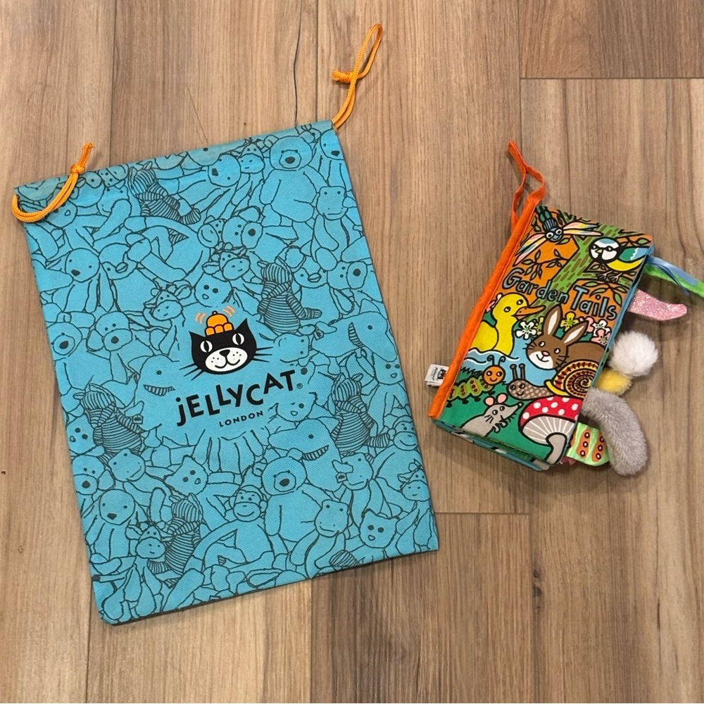 Jellycat soft book and bag